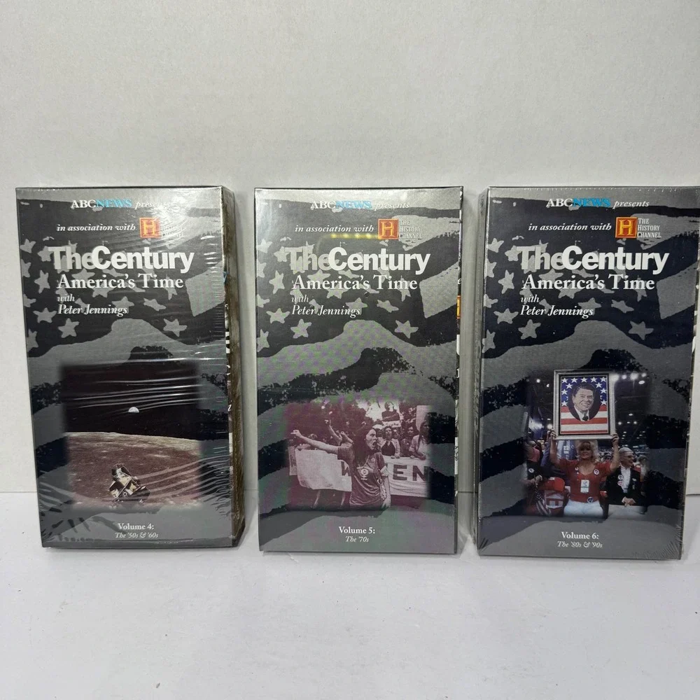 The Century America's Time with Peter Jennings 6 Volume VHS Box Set Vintage 1999